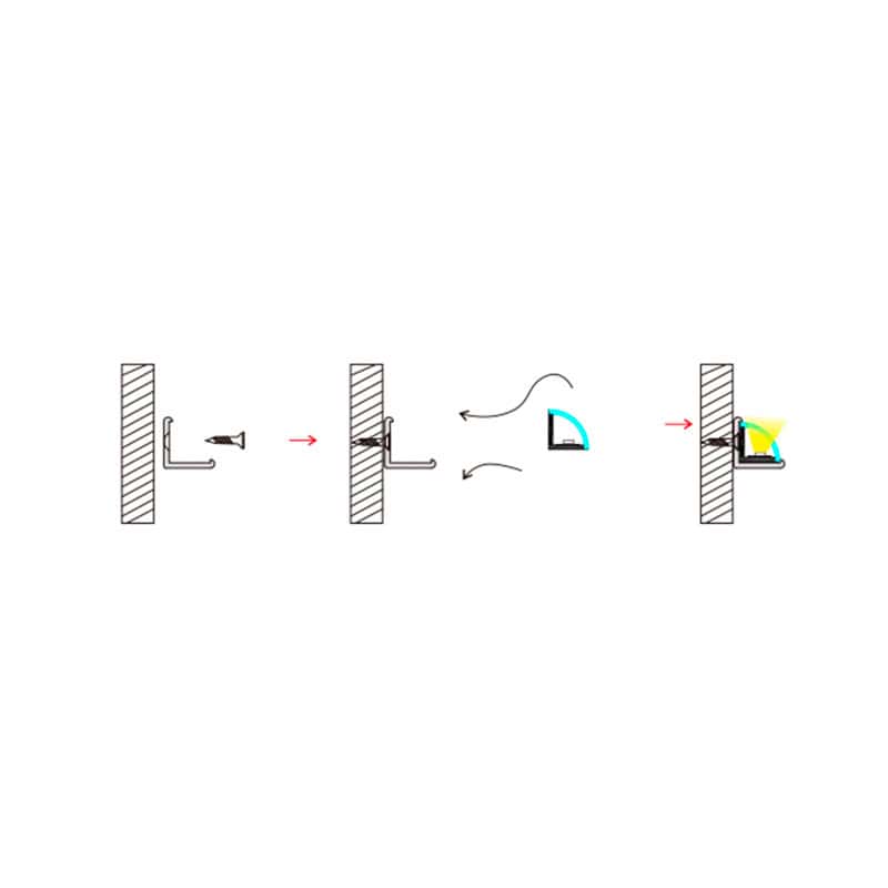 Perfil esquinero de plástico para exterior IP65 3mt Mod.IL-BS90 - Image 7